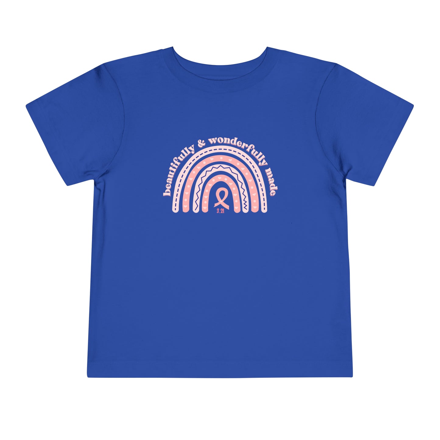 Beautifully & Wonderfully Made Rainbow Toddler Short Sleeve Tee