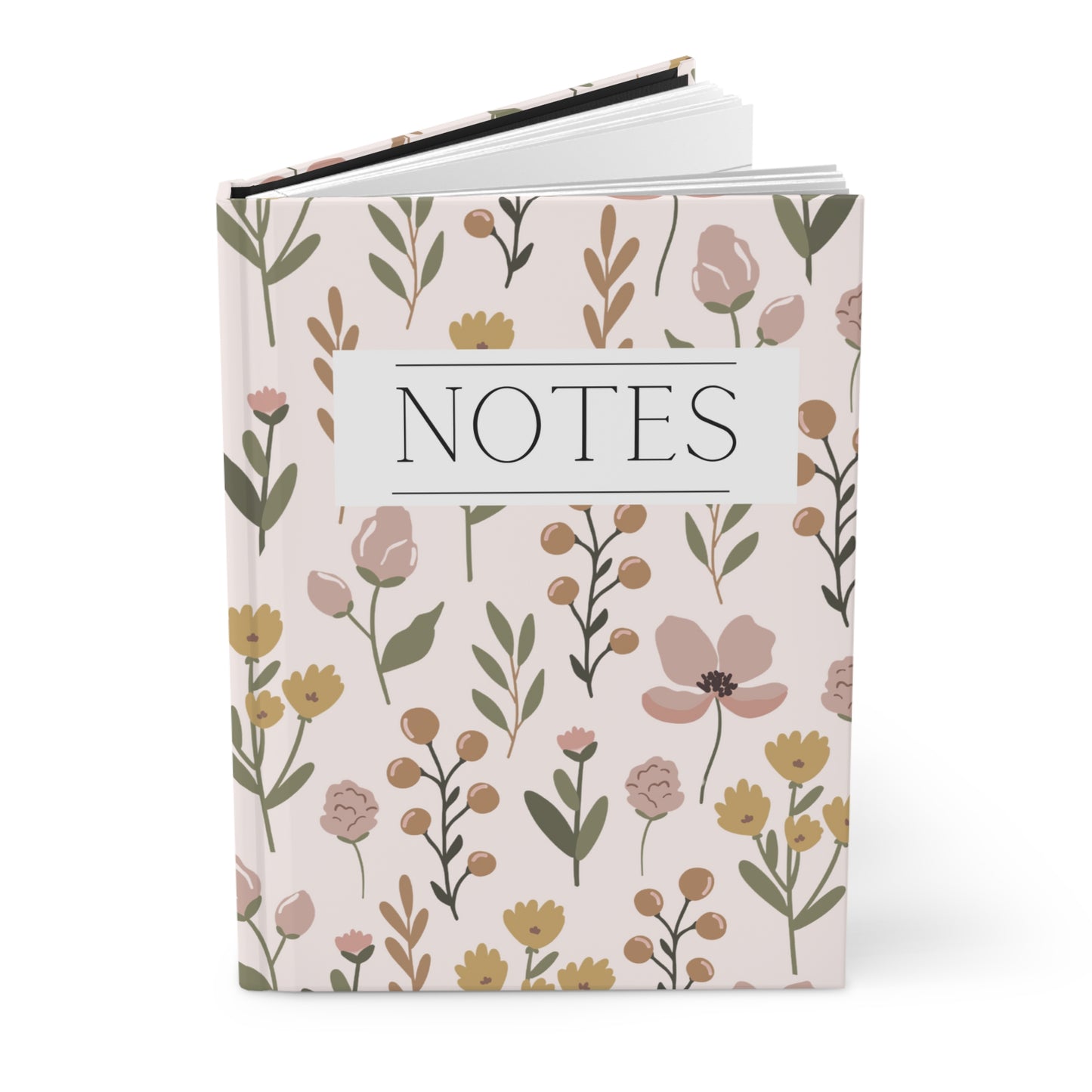 Floral Daisies Hardcover Journal Matte