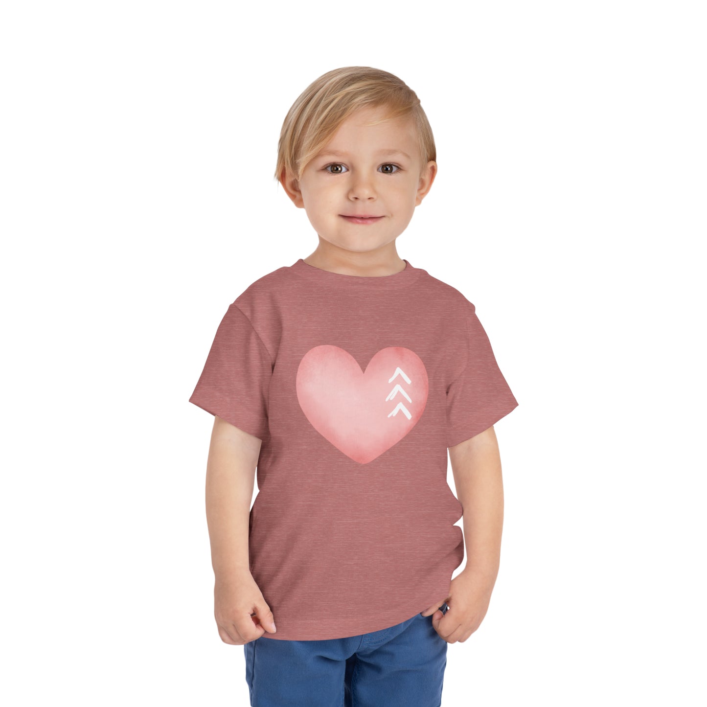 Down Syndrome Heart Toddler Short Sleeve Tee