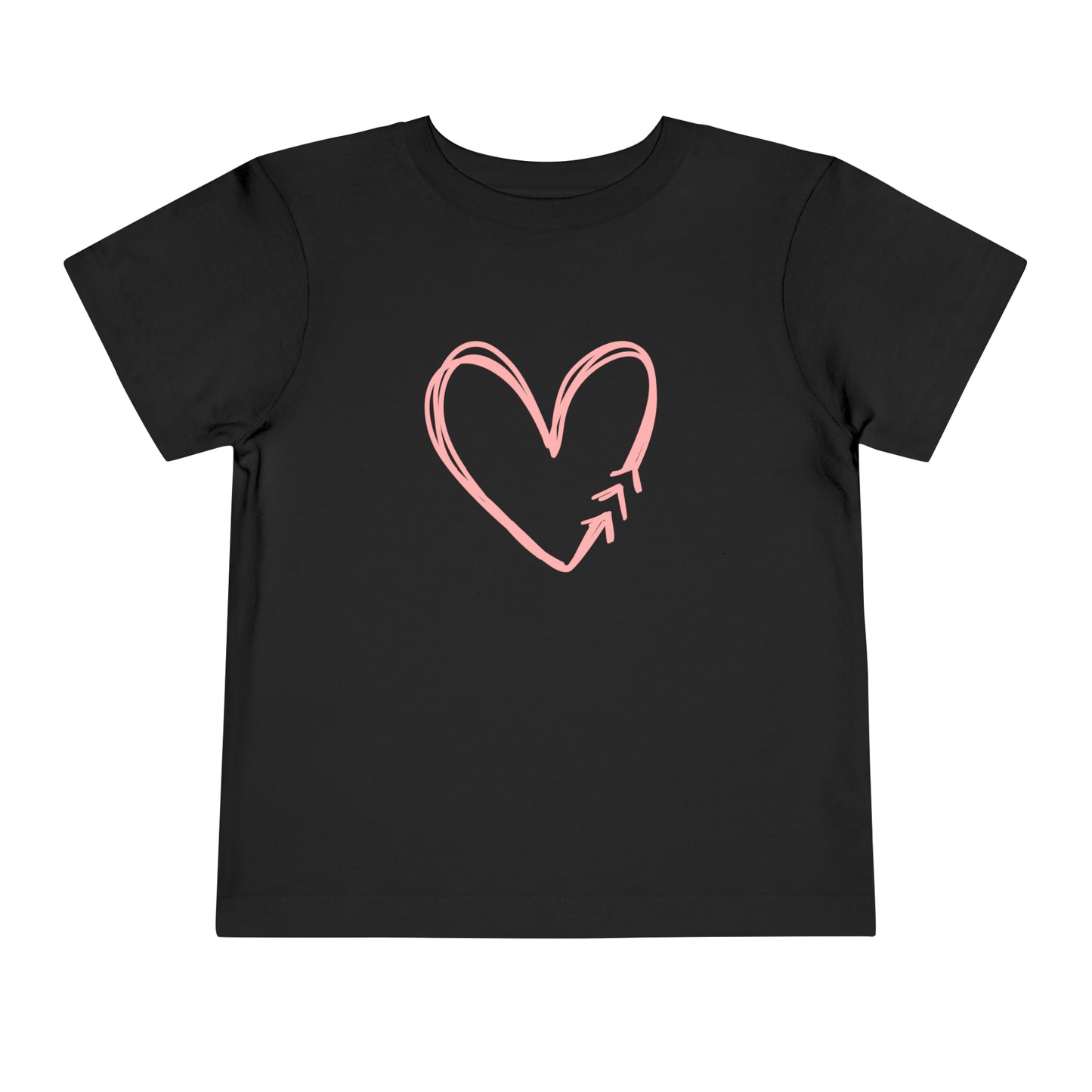 Down Syndrome Pink Heart Toddler Short Sleeve Tee