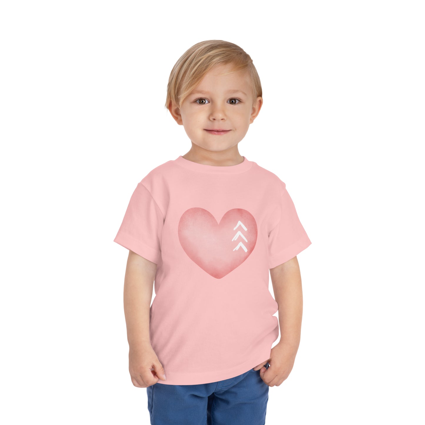 Down Syndrome Heart Toddler Short Sleeve Tee
