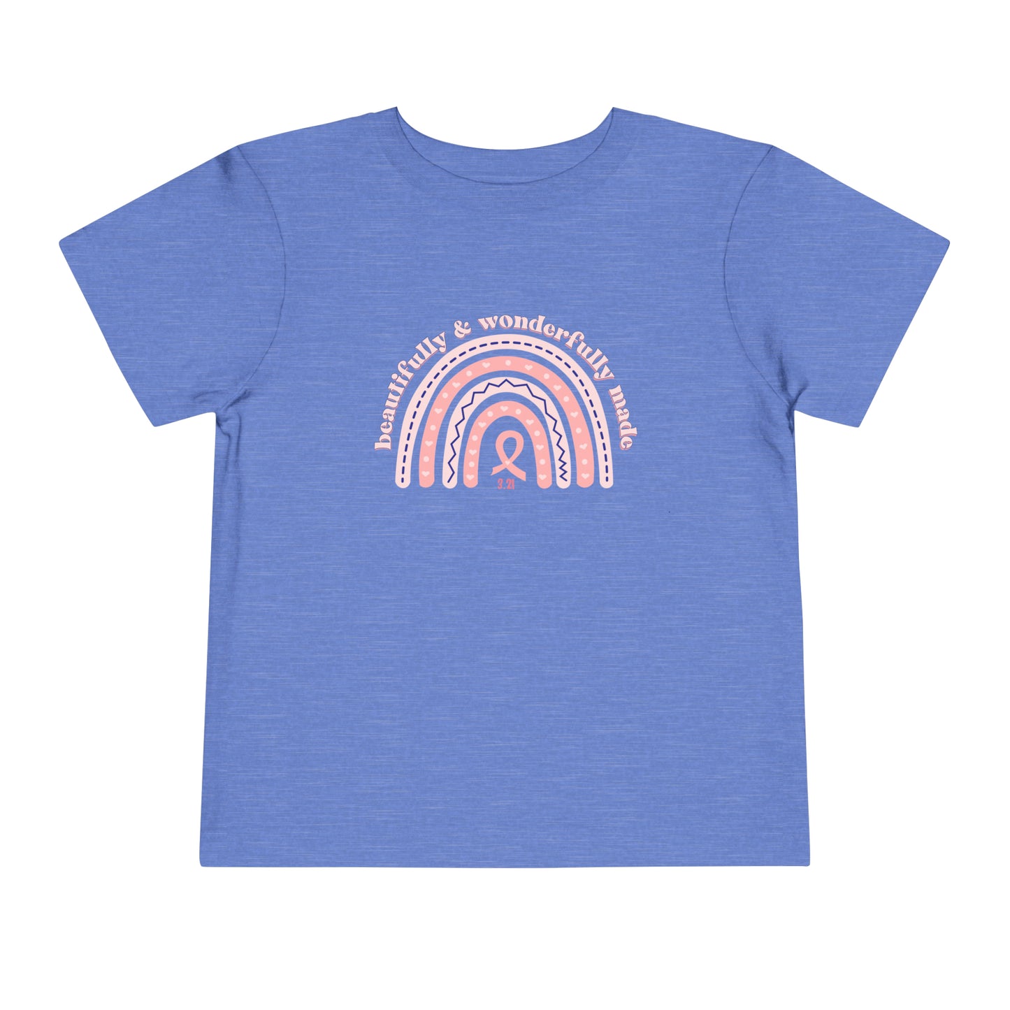 Beautifully & Wonderfully Made Rainbow Toddler Short Sleeve Tee