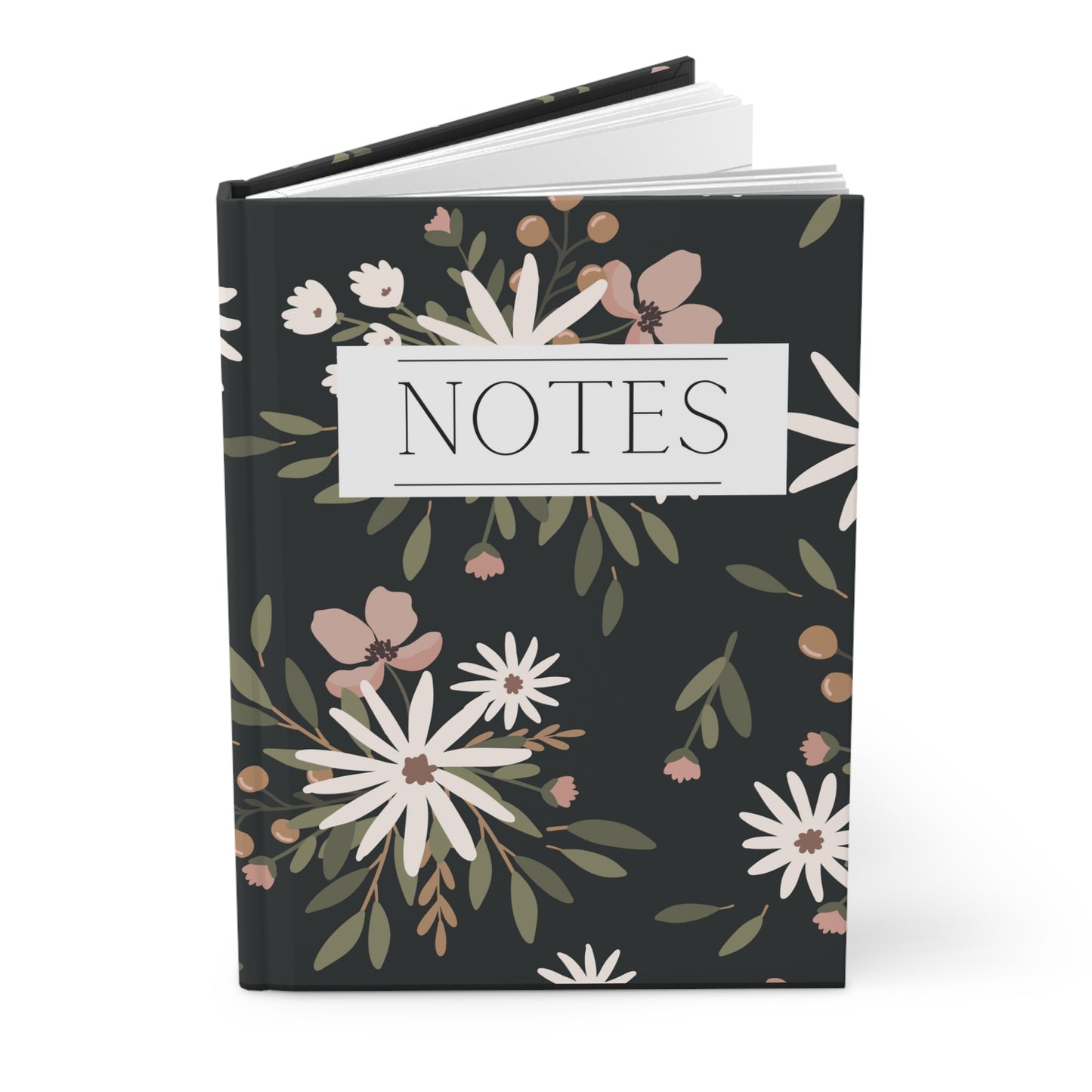 Floral Daisies Hardcover Journal Matte