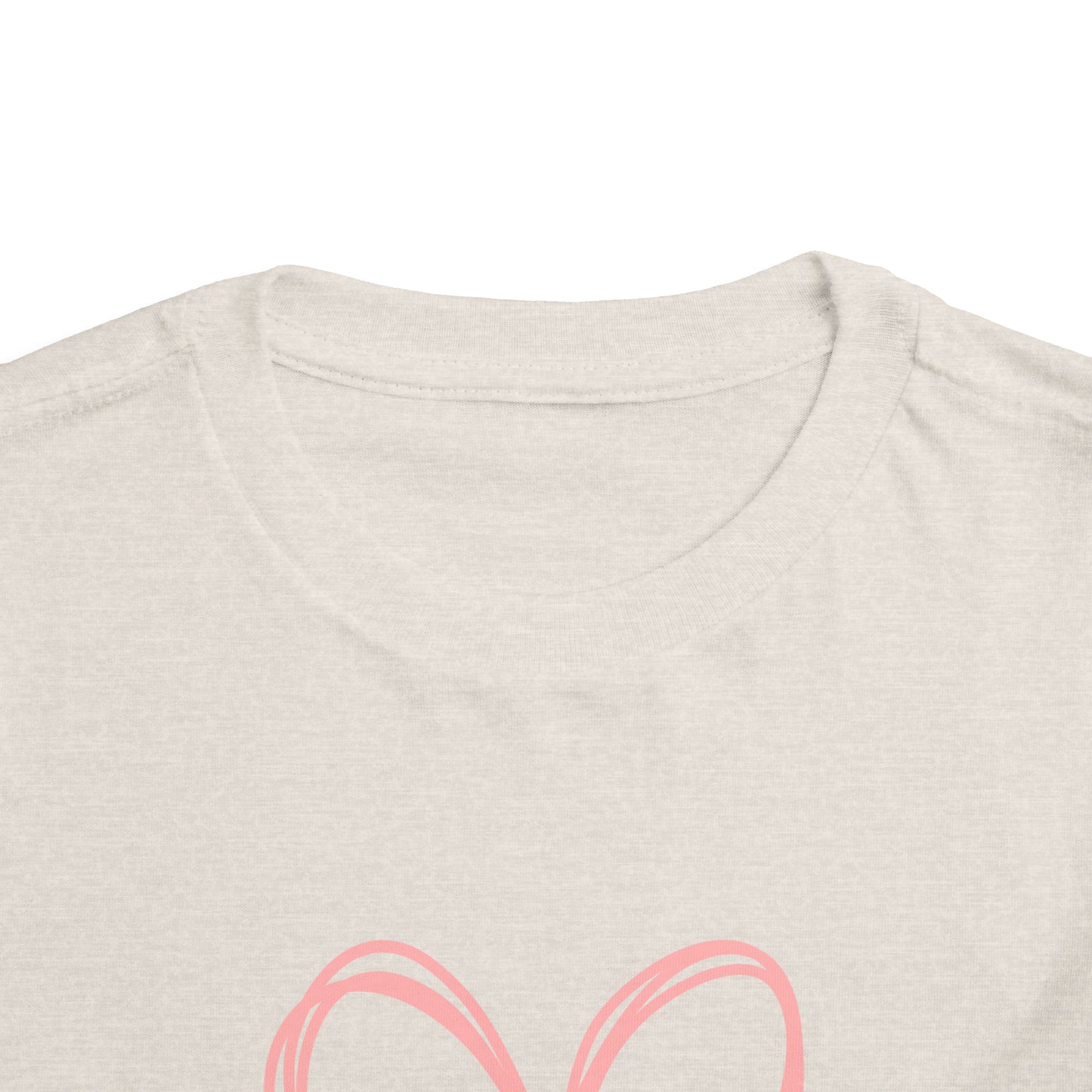Down Syndrome Pink Heart Toddler Short Sleeve Tee