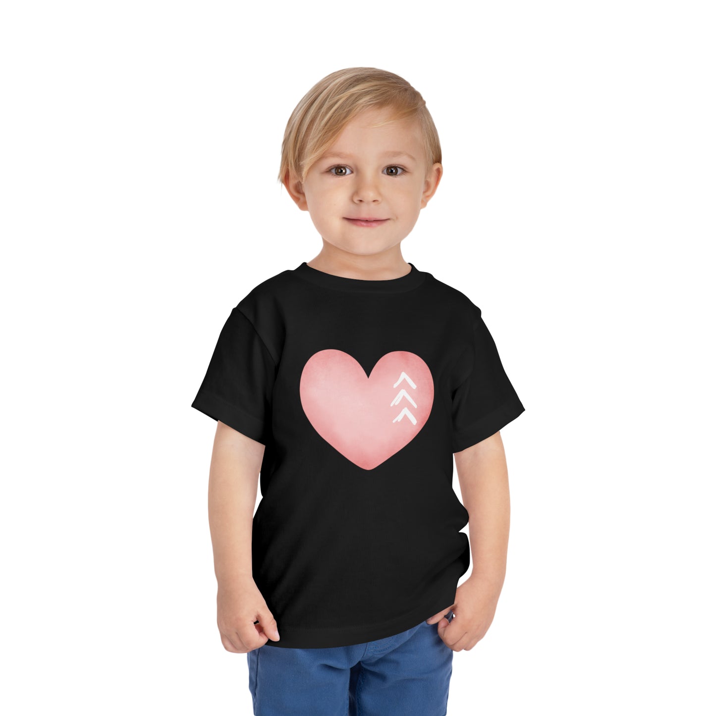 Down Syndrome Heart Toddler Short Sleeve Tee
