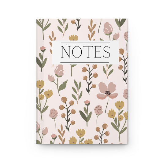 Floral Daisies  Hardcover Journal Matte