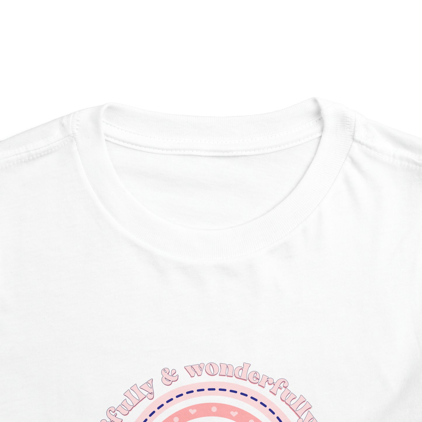 Beautifully & Wonderfully Made Rainbow Toddler Short Sleeve Tee
