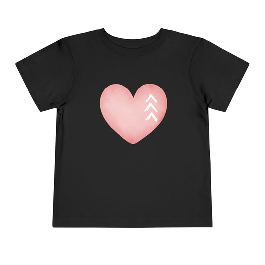 Down Syndrome Heart Toddler Short Sleeve Tee