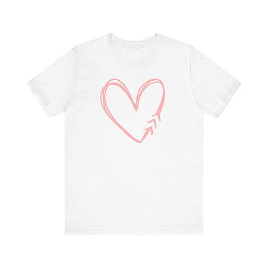 Down Syndrome Heart Adult Unisex Jersey Short Sleeve Tee