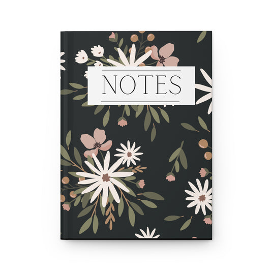 Floral Daisies  Hardcover Journal Matte